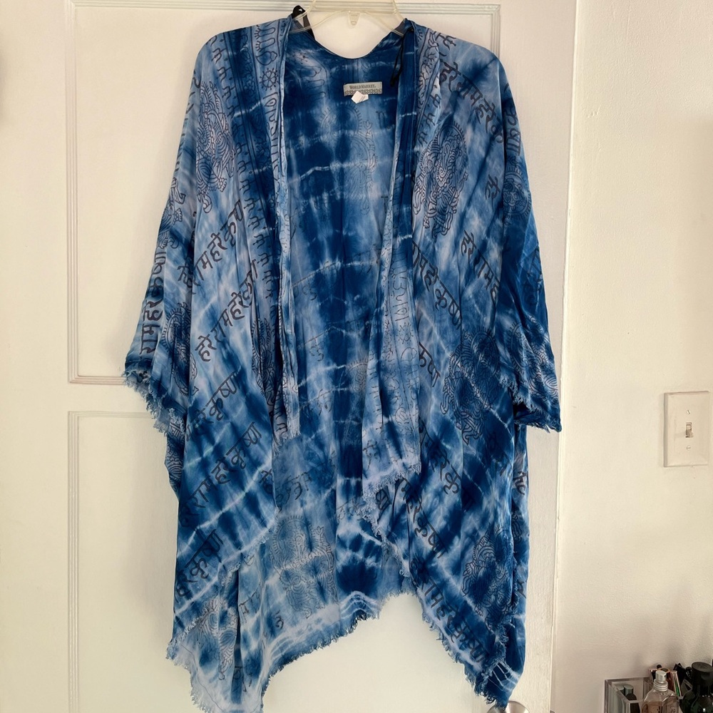 World Market Prayer Shawl Kimono